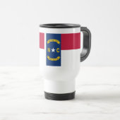 Mug De Voyage Drapeau de la Caroline du Nord (Devant droit)