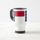 Mug De Voyage Drapeau de la Caroline du Nord (Devant gauche)