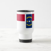 Mug De Voyage Drapeau de la Caroline du Nord (Centre)