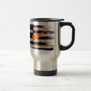 Mug De Voyage Drapeau de la Chypre de Grec