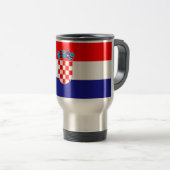 Mug De Voyage Drapeau de la Croatie (Devant droit)