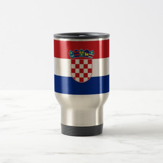 Mug De Voyage Drapeau de la Croatie (Centre)