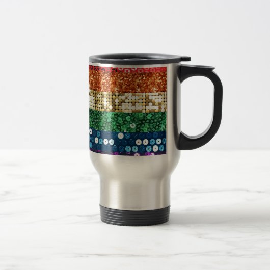 Mug De Voyage drapeau de la fierté séquentielle (Droit)
