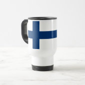Mug De Voyage Drapeau de la Finlande (Devant gauche)