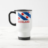 Mug De Voyage Drapeau de la Frise avec le nom (Gauche)