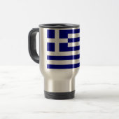Mug De Voyage Drapeau de la Grèce (Devant gauche)