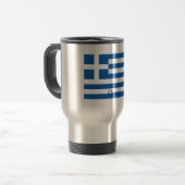 Mug De Voyage Drapeau de la Grèce (Devant gauche)