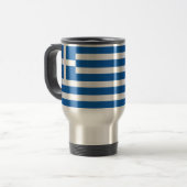 Mug De Voyage Drapeau de la Grèce (Devant gauche)