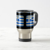 Mug De Voyage Drapeau de la Grèce (Devant droit)