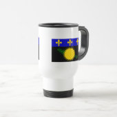 Mug De Voyage Drapeau de la Guadeloupe (Devant droit)