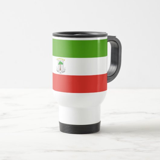 Mug De Voyage Drapeau de la Guinée équatoriale (Devant droit)