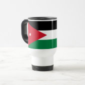 Mug De Voyage Drapeau de la Jordanie (Devant gauche)