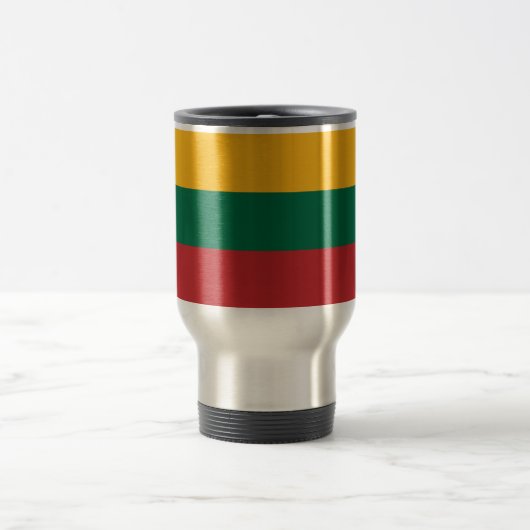 Mug De Voyage Drapeau de la Lituanie (Centre)