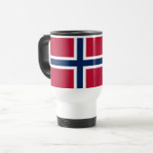 Mug De Voyage Drapeau de la Norvège (Devant gauche)