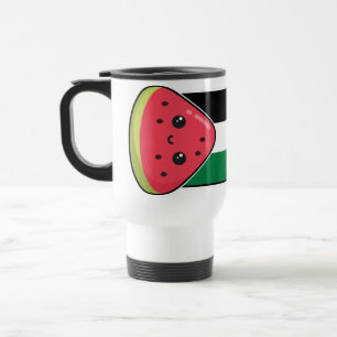 Mug De Voyage Drapeau de la Palestine mignonne avec Palestin san