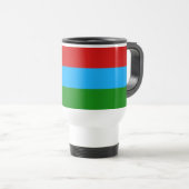 Mug De Voyage Drapeau de la République de Karelia (Devant droit)
