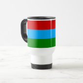 Mug De Voyage Drapeau de la République de Karelia (Devant gauche)
