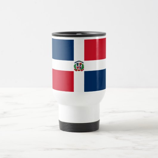 Mug De Voyage Drapeau de la République Dominicaine (Centre)