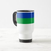 Mug De Voyage Drapeau de la République Komi (Devant gauche)
