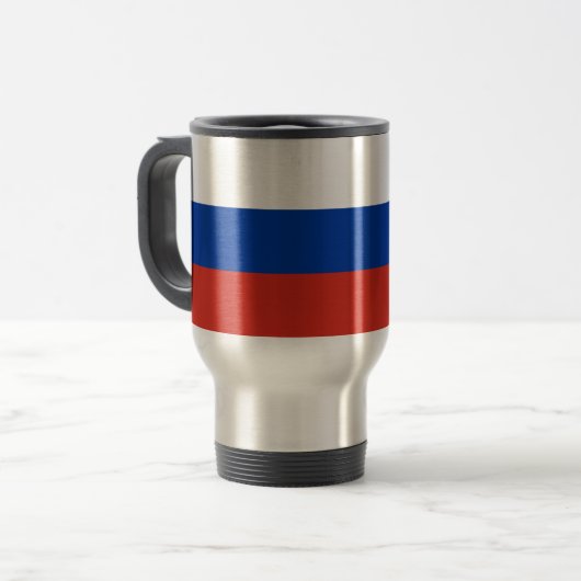 Mug De Voyage Drapeau de la Russie (Devant gauche)