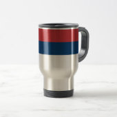 Mug De Voyage Drapeau de la Serbie (Devant droit)