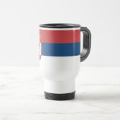 Mug De Voyage Drapeau de la Serbie (Devant droit)