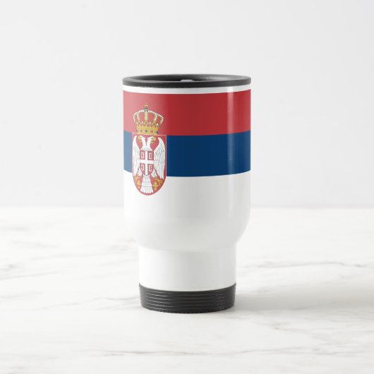 Mug De Voyage Drapeau de la Serbie (Centre)