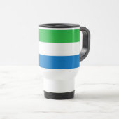 Mug De Voyage Drapeau de la Sierra Leone (Devant droit)