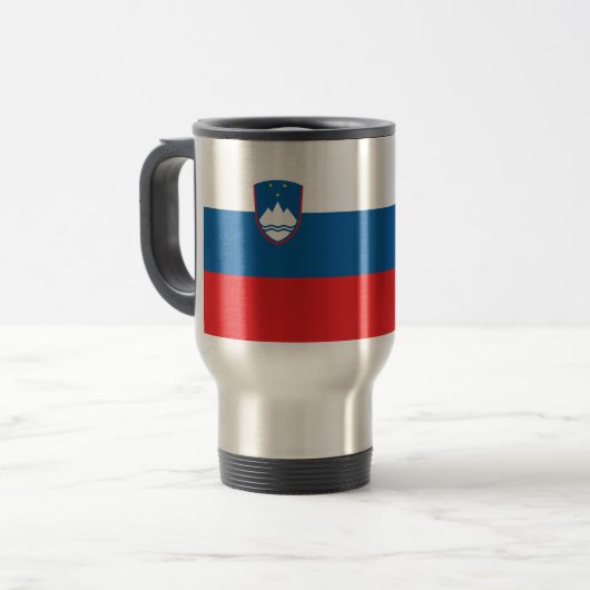 Mug De Voyage Drapeau de la Slovénie (Devant gauche)