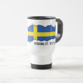 Mug De Voyage Drapeau de la Suède (Devant droit)