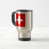 Mug De Voyage Drapeau de la Suisse (Devant gauche)