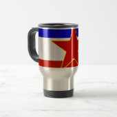 Mug De Voyage Drapeau de la Yougoslavie (Devant gauche)