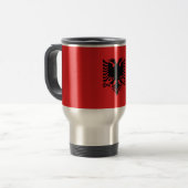Mug De Voyage Drapeau de l'Albanie (Devant gauche)