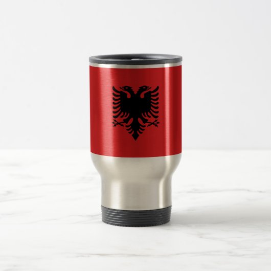 Mug De Voyage Drapeau de l'Albanie (Centre)