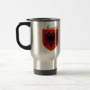 Mug De Voyage Drapeau de l'Albanie
