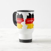 Mug De Voyage drapeau de l'Allemagne (Devant gauche)