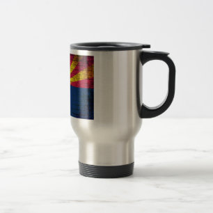 Mug De Voyage Drapeau de l'Arizona grunge mur de brique voyage m