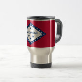 Mug De Voyage Drapeau de l'Arkansas (Devant droit)