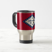 Mug De Voyage Drapeau de l'Arkansas (Devant gauche)