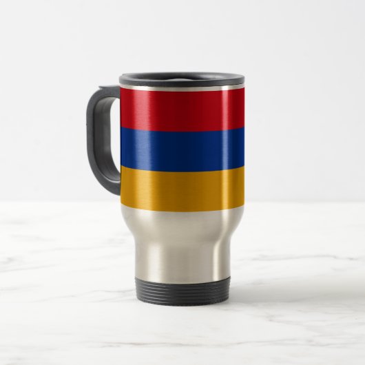 Mug De Voyage Drapeau de l'Arménie (Devant gauche)
