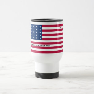 Mug De Voyage Drapeau de l'atoll de Bikini Patriotique