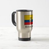 Mug De Voyage Drapeau de l'Équateur (Devant gauche)