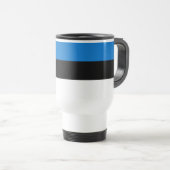 Mug De Voyage Drapeau de l'Estonie (Devant droit)