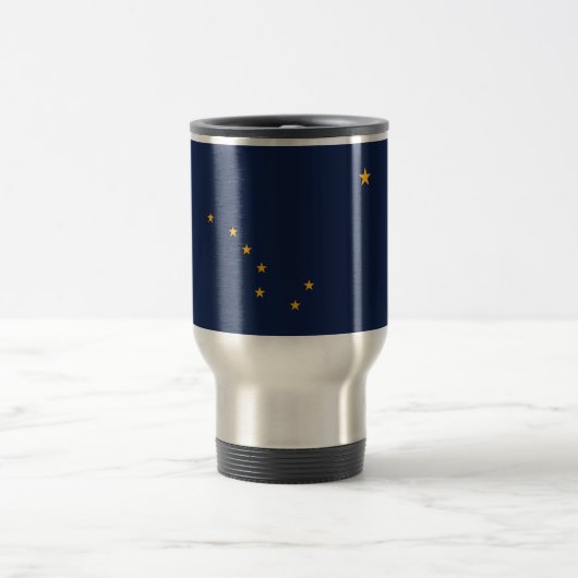 Mug De Voyage Drapeau de l'État d'Alaska (Centre)