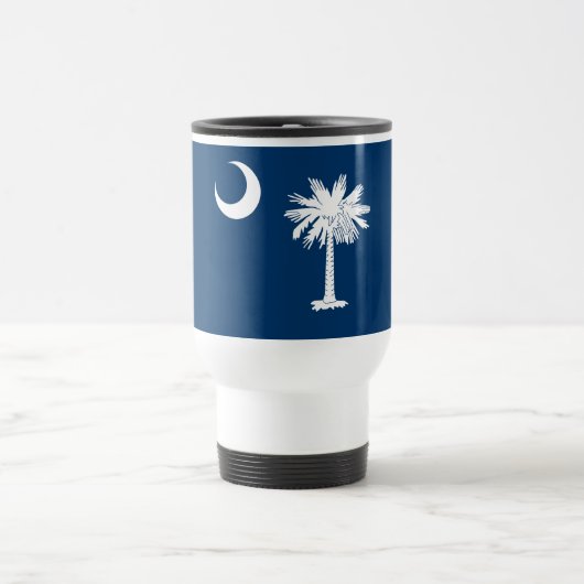 Mug De Voyage Drapeau de l'État de Caroline du Sud (Centre)
