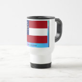 Mug De Voyage Drapeau de l'État de Géorgie (Devant droit)