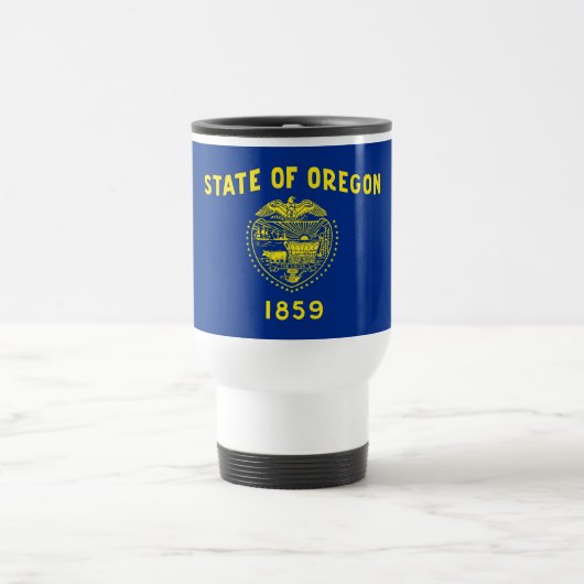 Mug De Voyage Drapeau de l'État de l'Oregon (Centre)