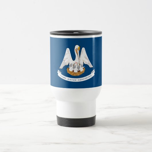 Mug De Voyage Drapeau de l'État de Louisiane (Centre)