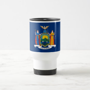 Mug De Voyage Drapeau de l'État de New York