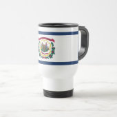 Mug De Voyage Drapeau de l'État de Virginie-Occidentale (Devant droit)